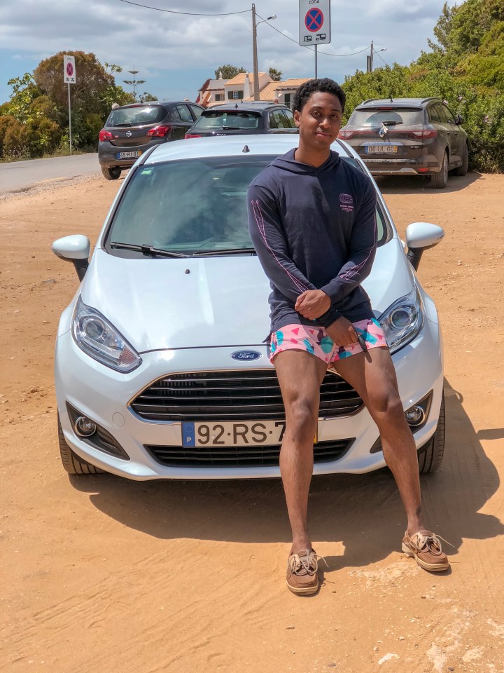 A photo of our car rental in the algarve portugal