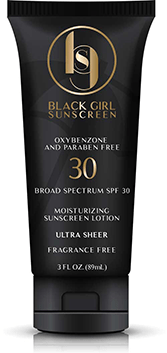 black girl sunscreen